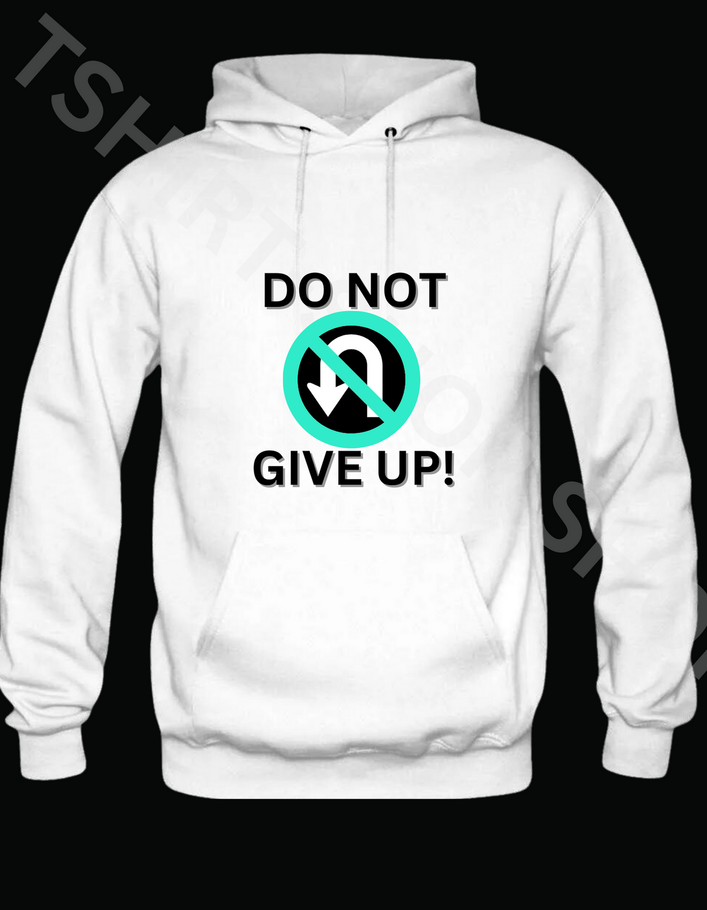 HOODIE DO NOT GIVE UP WHITE